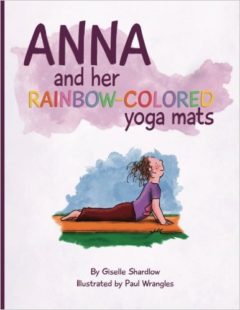 Anna and Her Rainbow Colored Yoga Mat